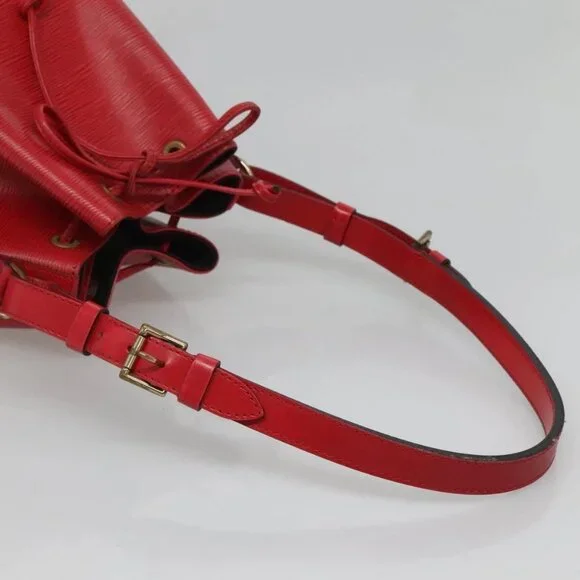 LOUIS VUITTON Epi Noe Shoulder Bag Red M44007 LV Auth 120135